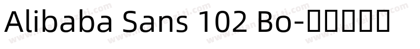 Alibaba Sans 102 Bo字体转换